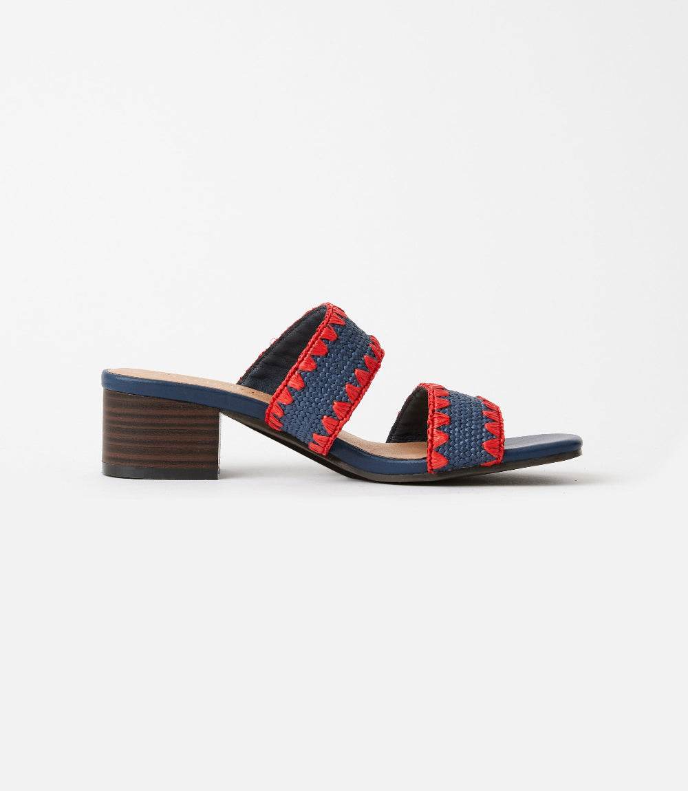 Seychelles Maui Raffia Mid Heel Sandals