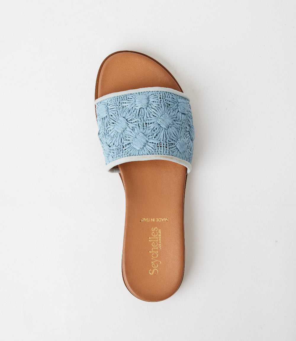 Seychelles Dakota Flower Raffia Slides