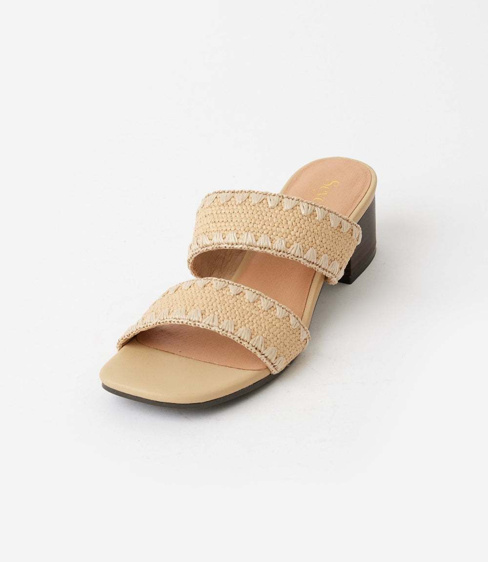 Seychelles Maui Raffia Mid Heel Sandals