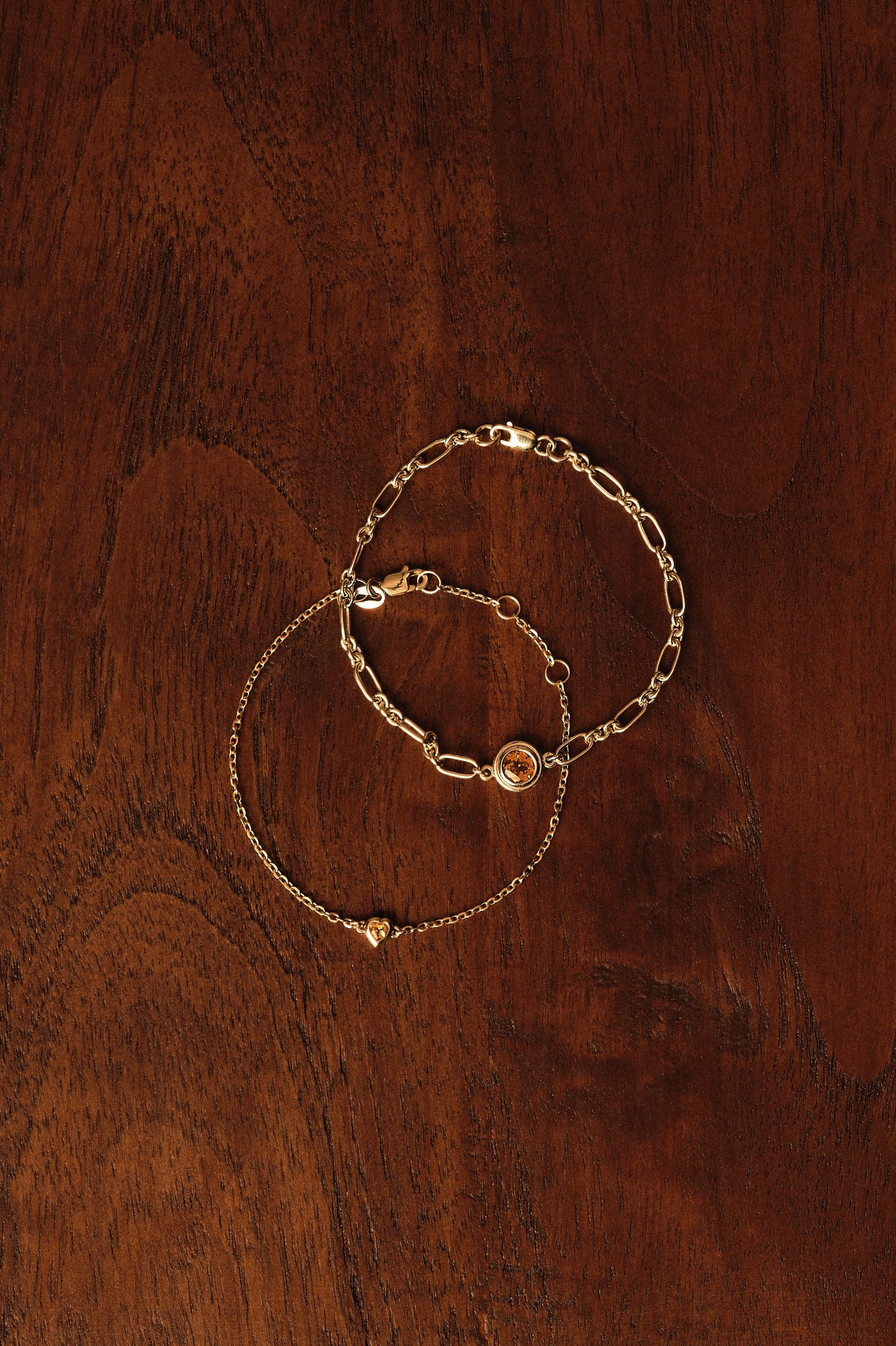 Roma Round Gemstone Bracelet | Yellow Gold, More Options Available