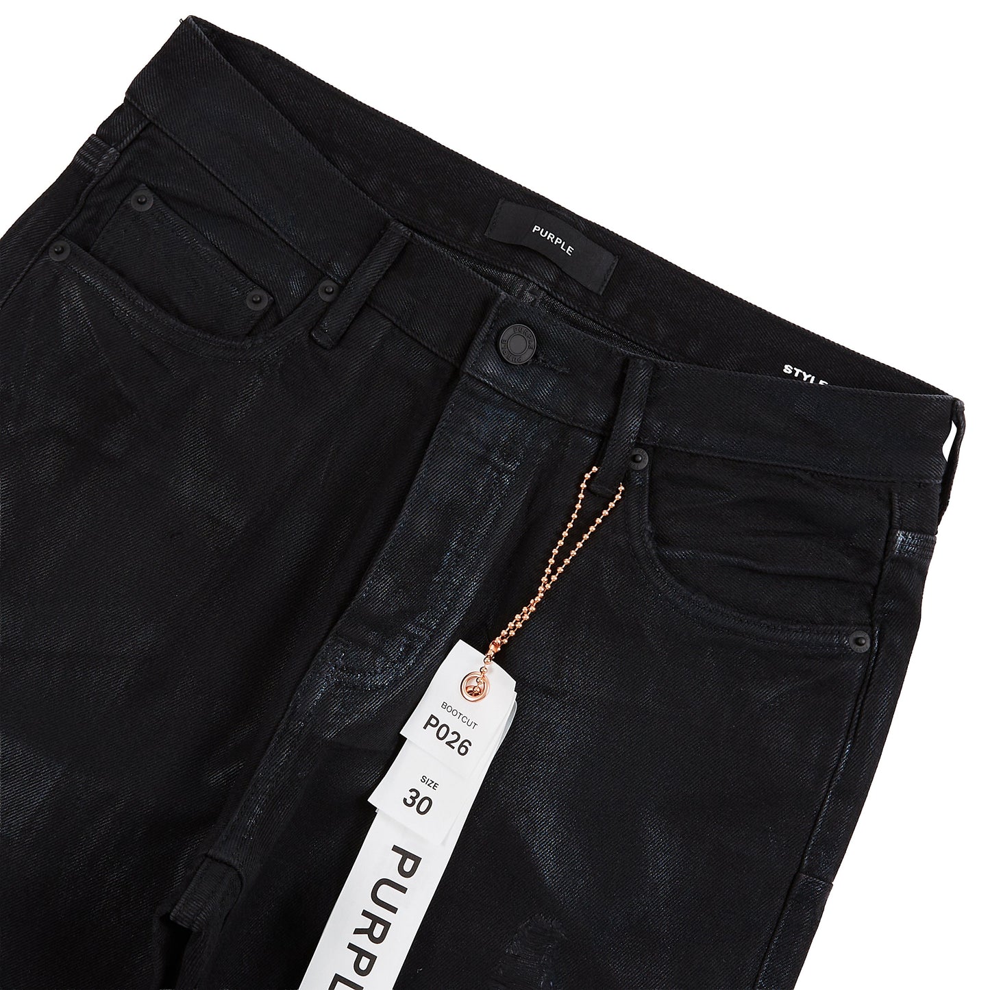 Rinsed Darkest Foil Bootcut Denim