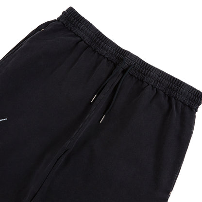 Distressed Script Sweatpant | Black