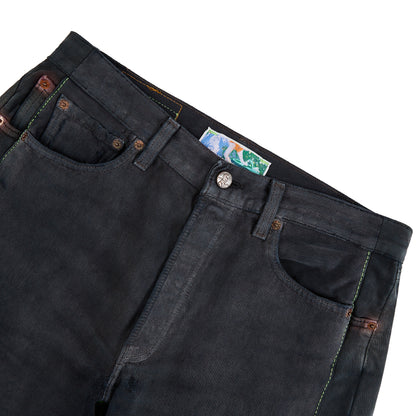 Monroe Triple-Wide Denim Short | Black