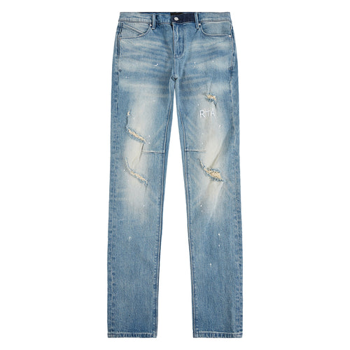 Clayton Medium Blue Painted Denim