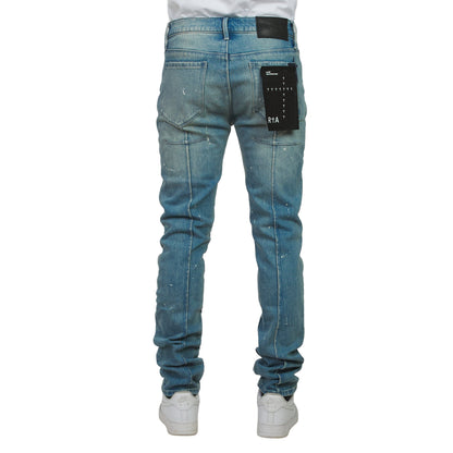 Clayton Medium Blue Painted Denim