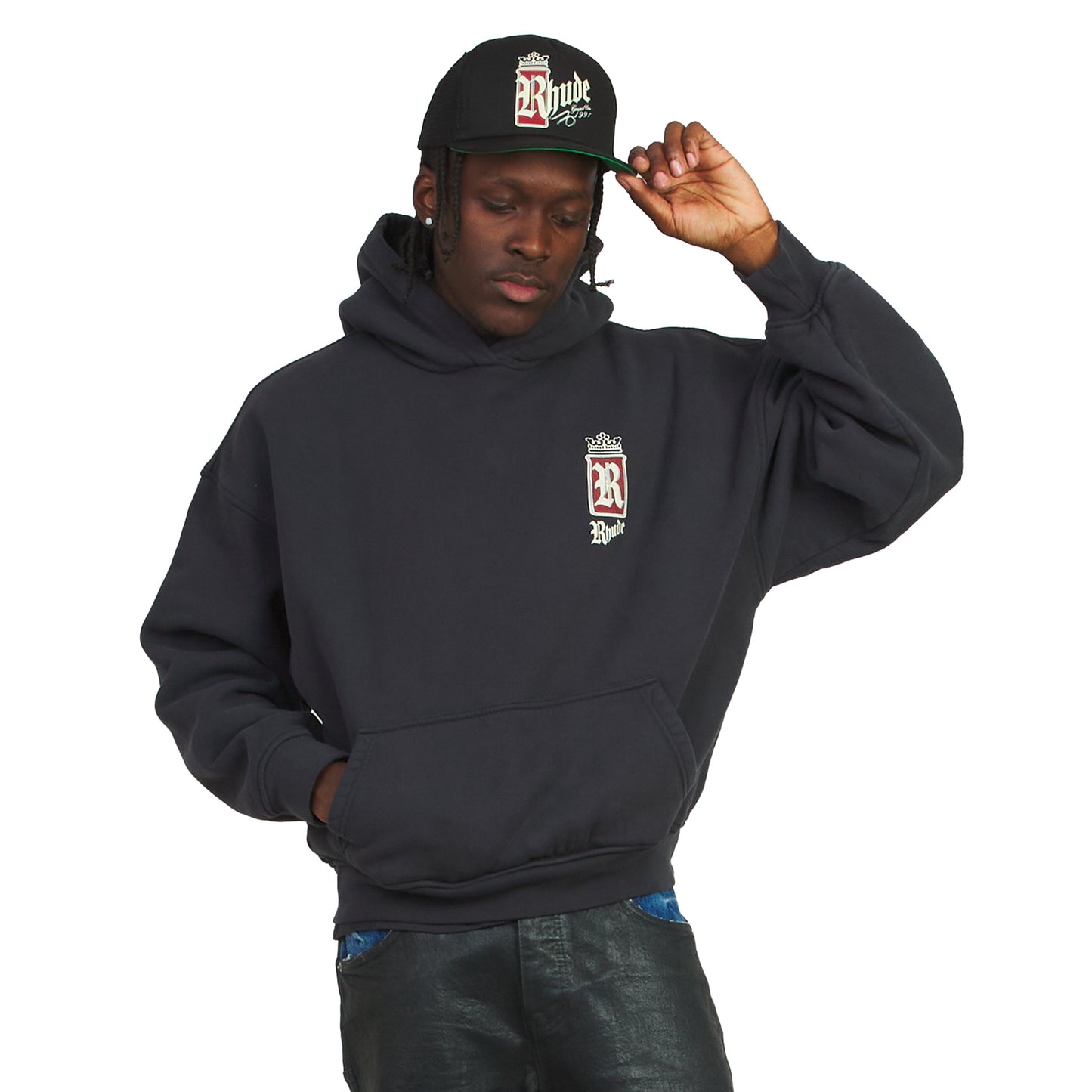 Fumar 91 Hoodie | Vintage Black/White/Red
