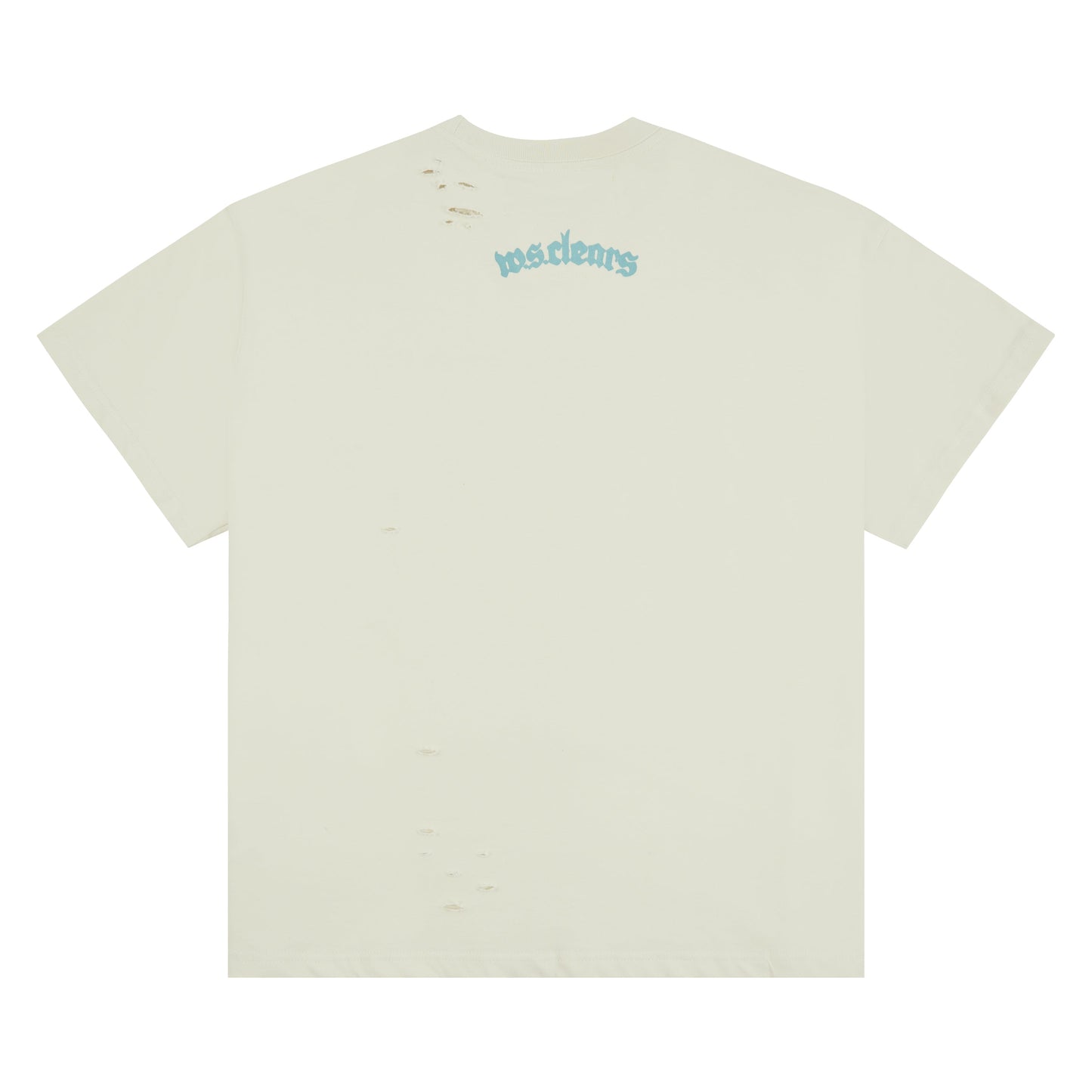 Patch Star Head Tee | Ivory/Blue