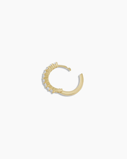 14K Diamond Single Huggie