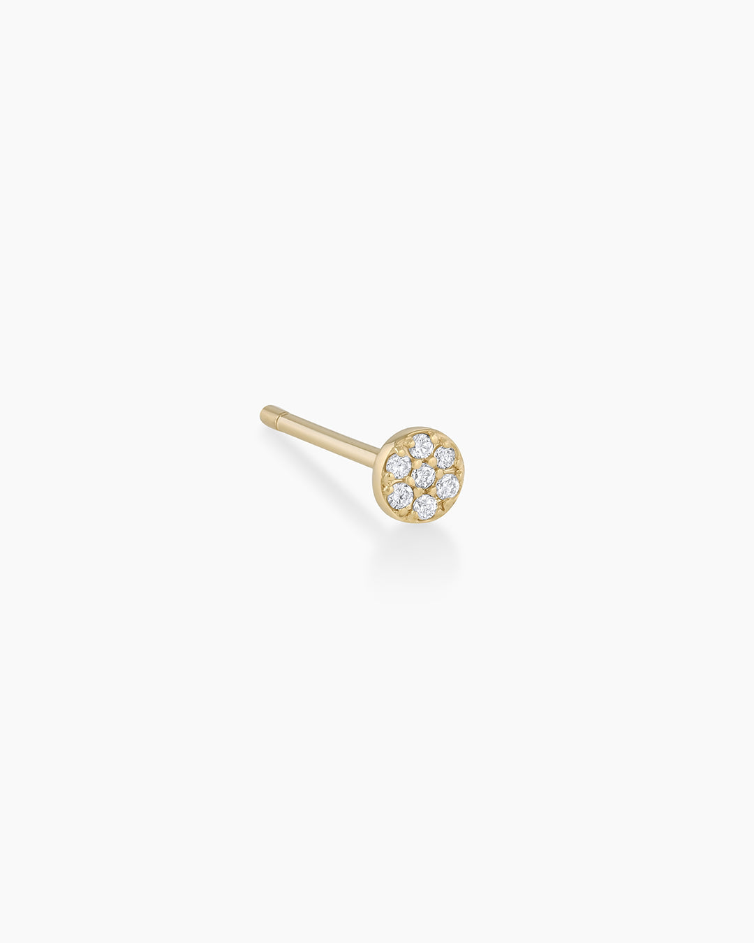 14K Diamond Pavé Single Stud