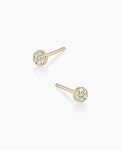 14K Diamond Pavé Studs