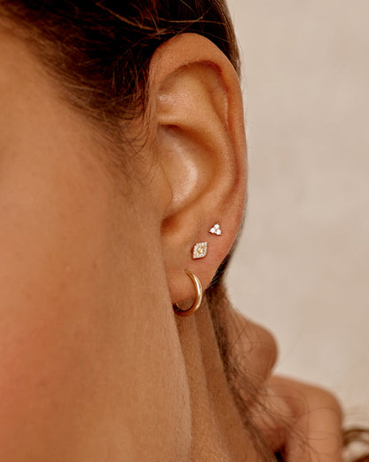14K Gold Classic Huggies