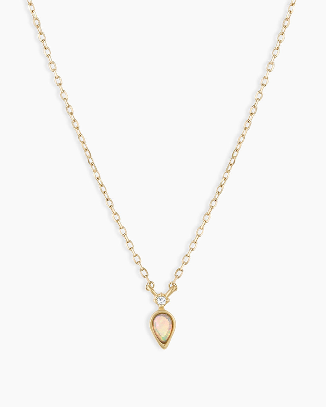 14K Diamond and Opal Necklace