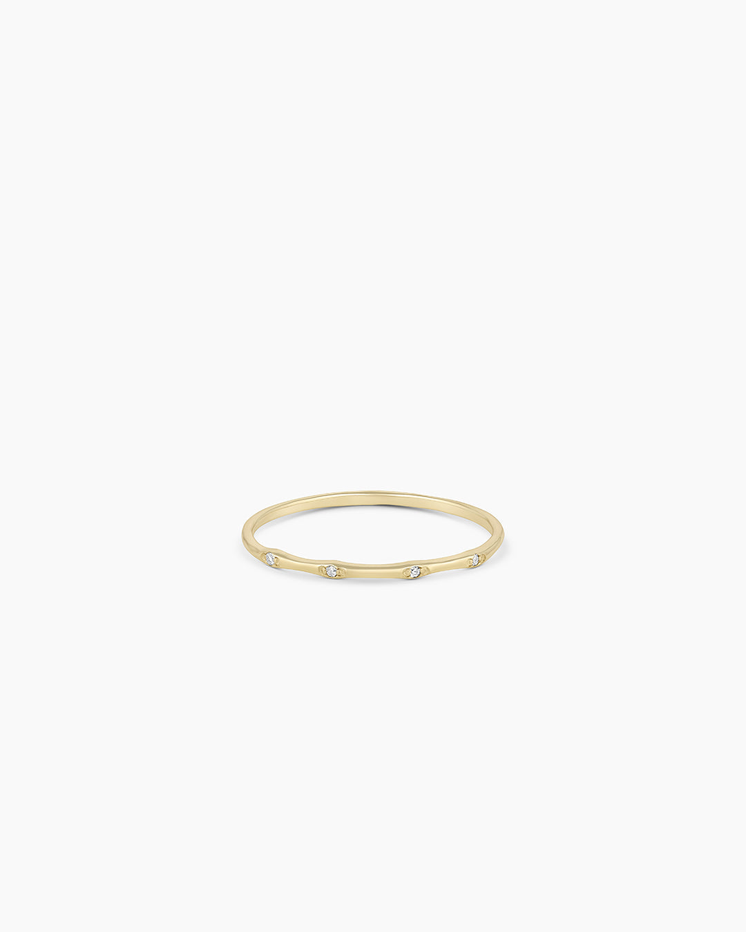 14K Diamond Stacking Ring