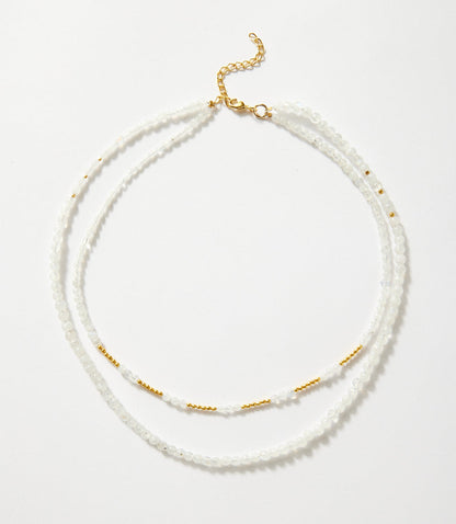 Beaded Moonstone Necklace