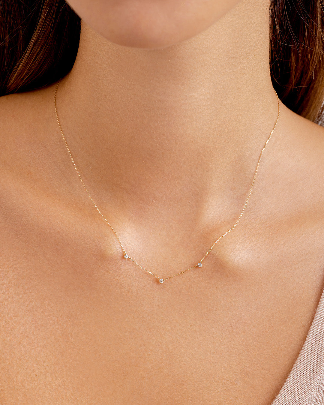 14K Diamond Eve Necklace