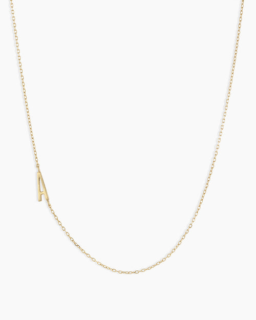 14K Gold Alphabet Necklace