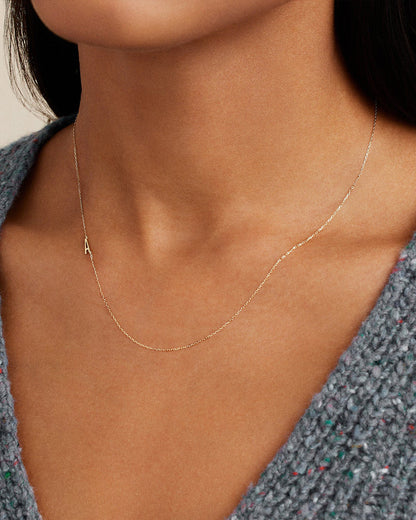 14K Gold Alphabet Necklace