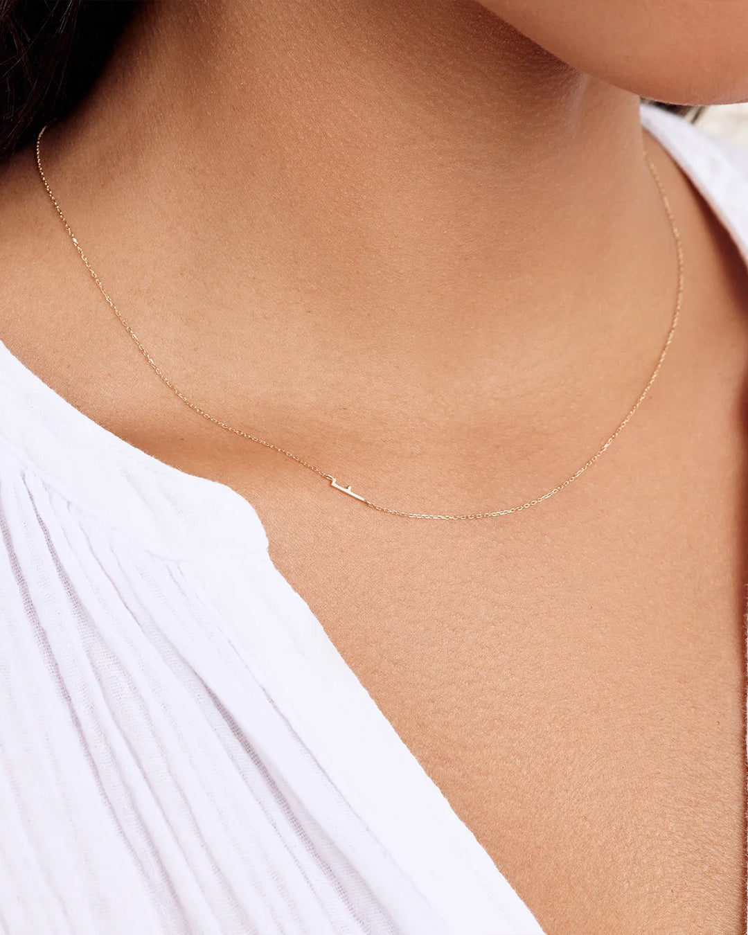 14K Gold Alphabet Necklace