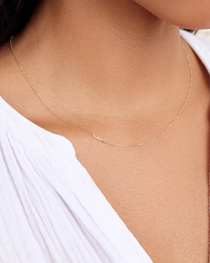 14K Gold Alphabet Necklace