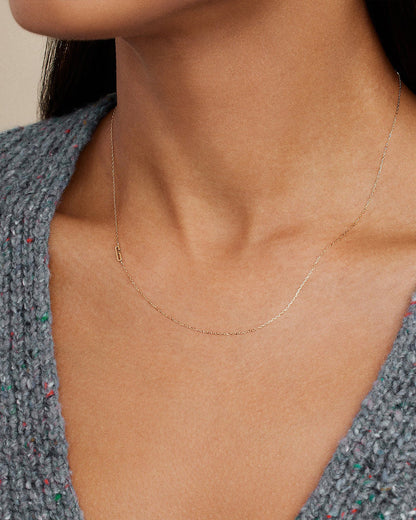 14K Gold Alphabet Necklace