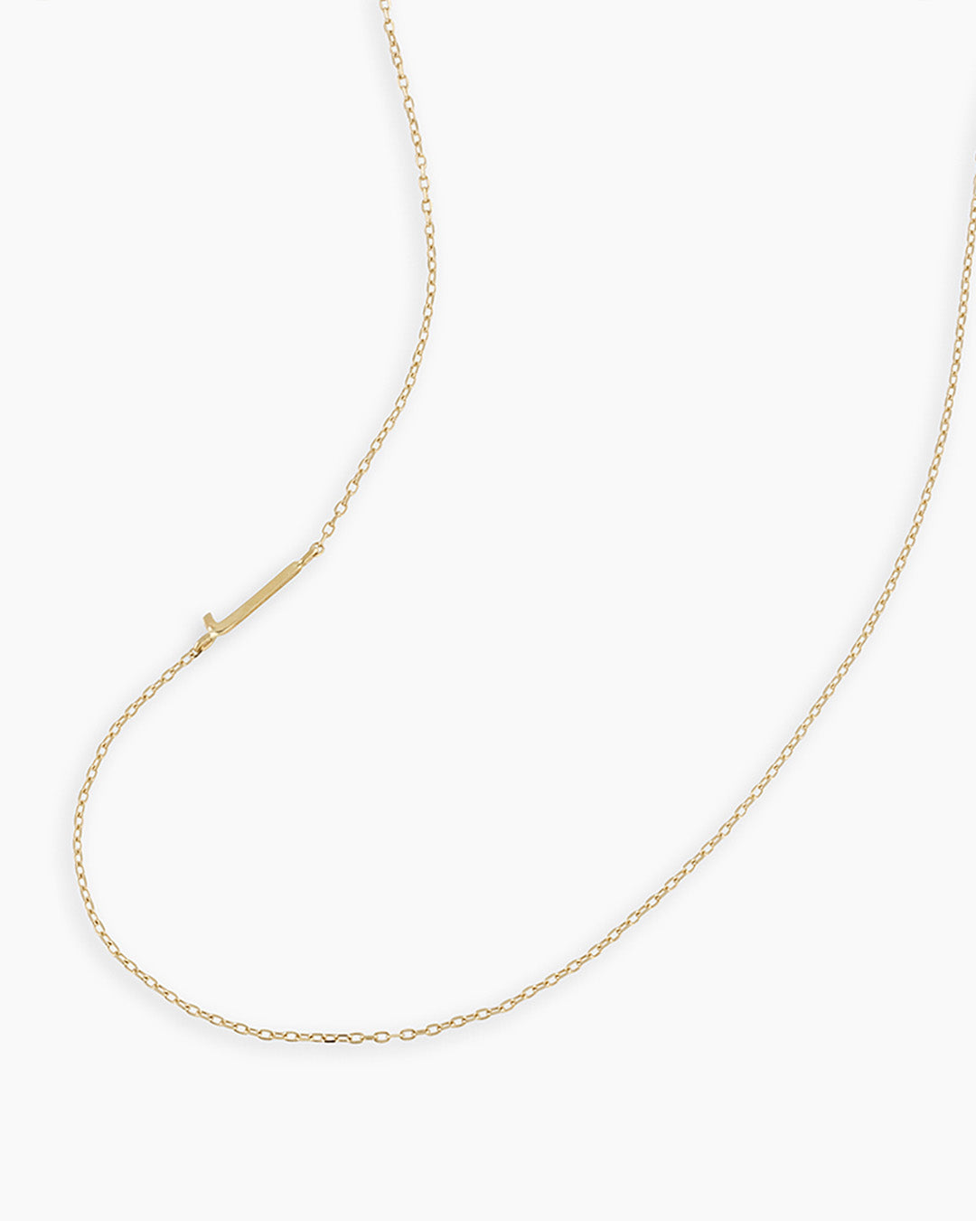 14K Gold Alphabet Necklace