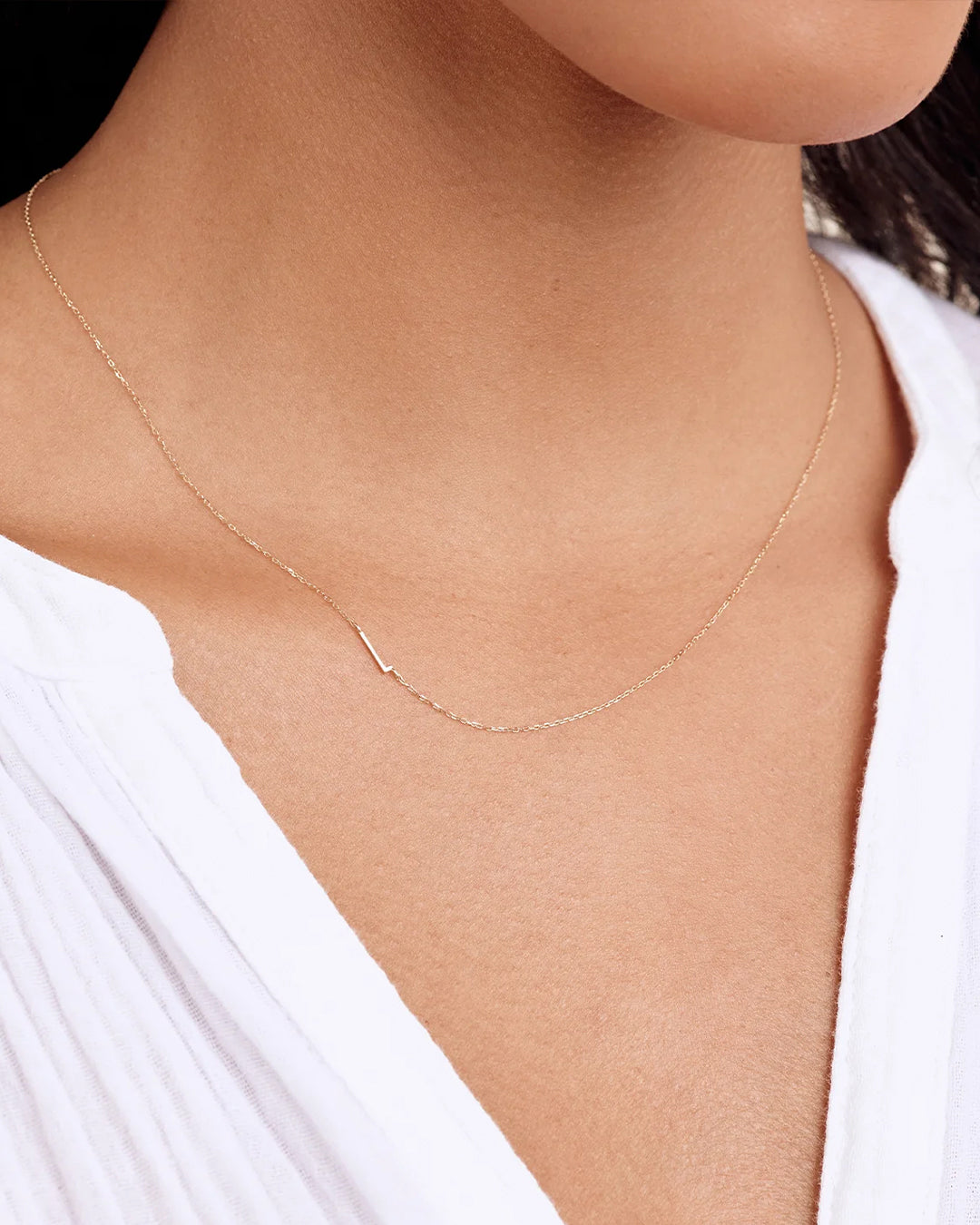 14K Gold Alphabet Necklace