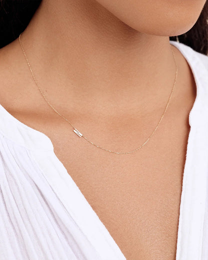 14K Gold Alphabet Necklace
