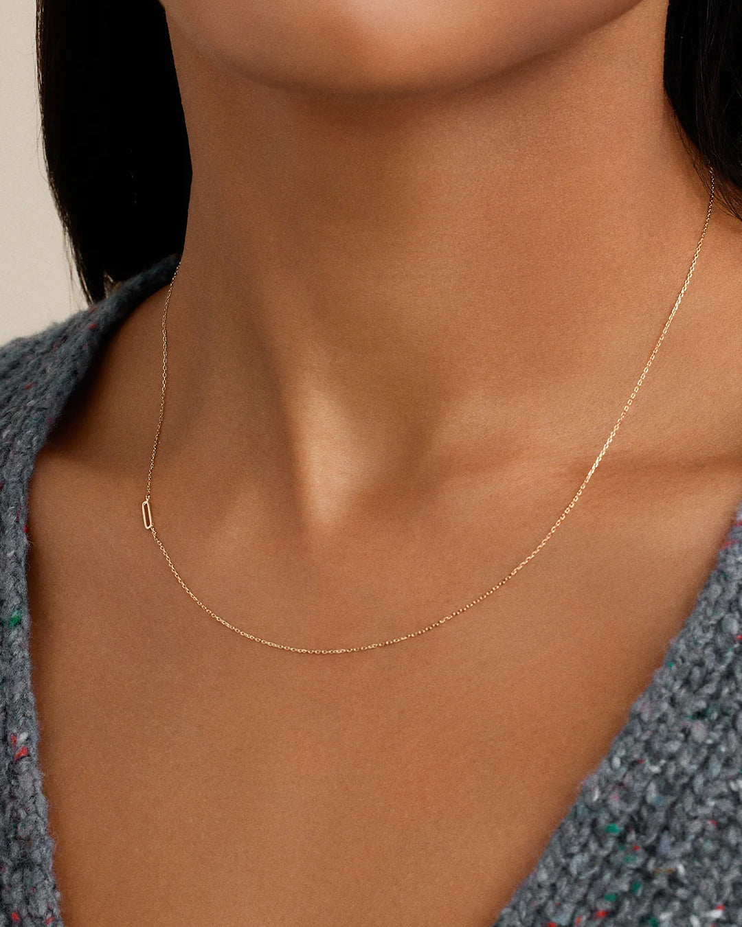 14K Gold Alphabet Necklace