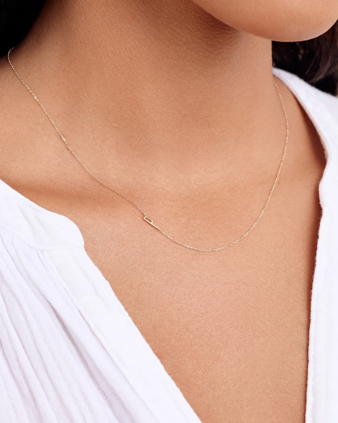 14K Gold Alphabet Necklace