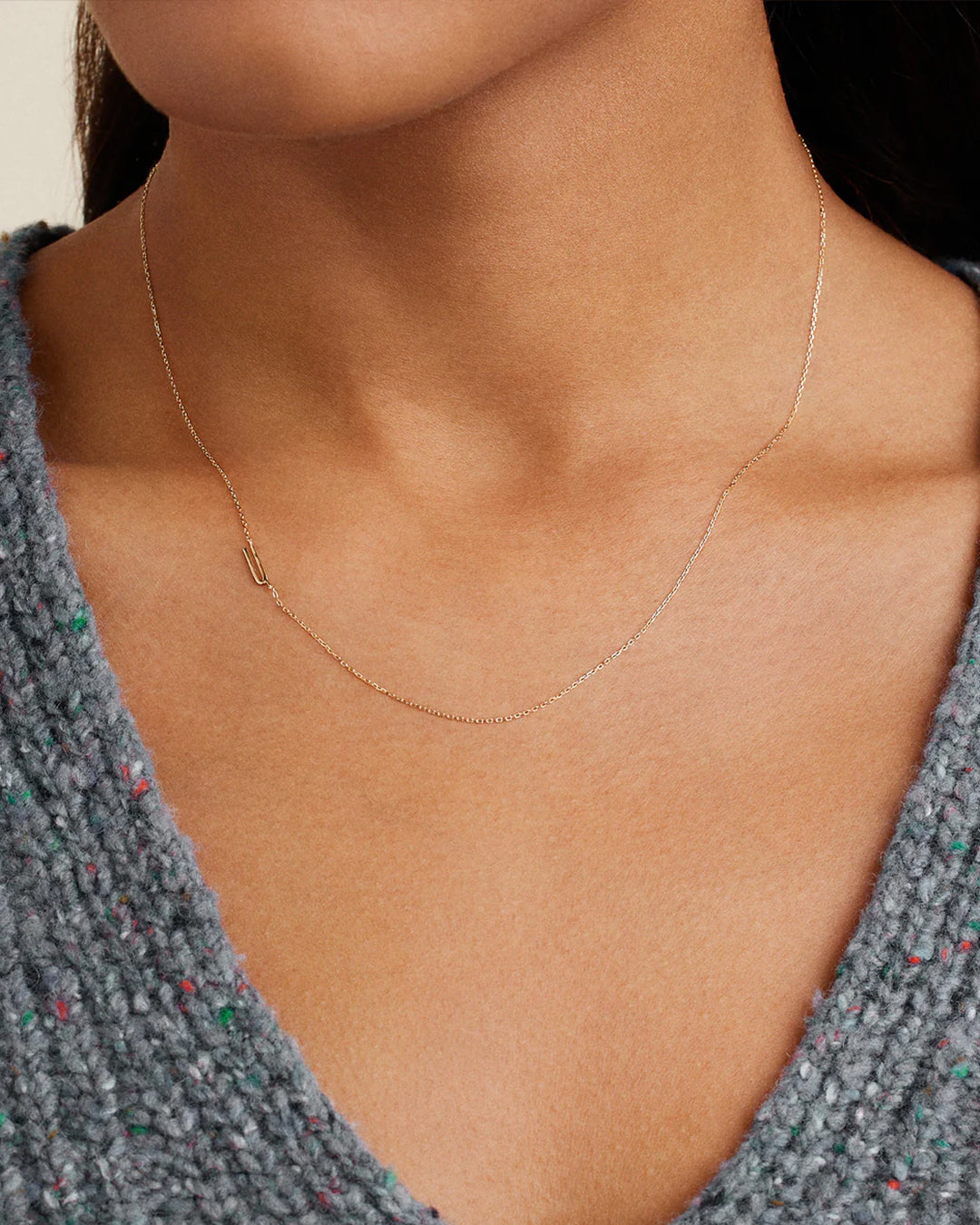 14K Gold Alphabet Necklace