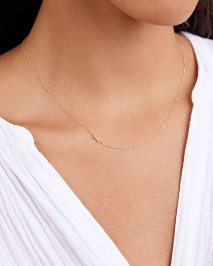 14K Gold Alphabet Necklace