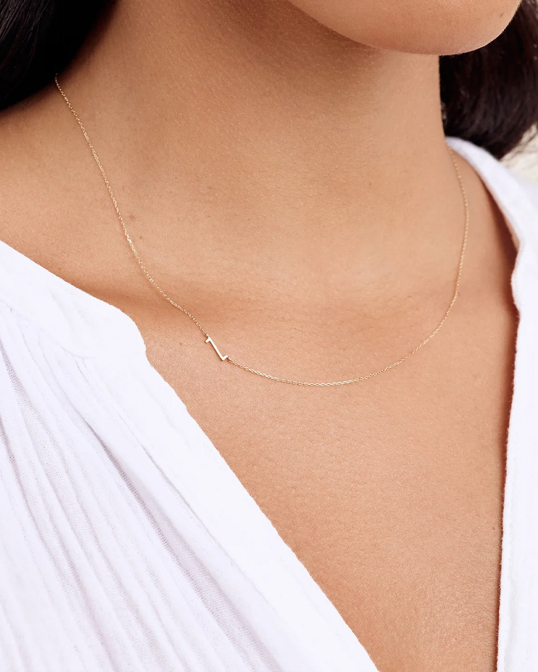 14K Gold Alphabet Necklace