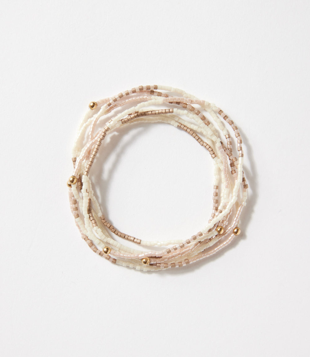 Beaded Bracelets, Stack Of 7