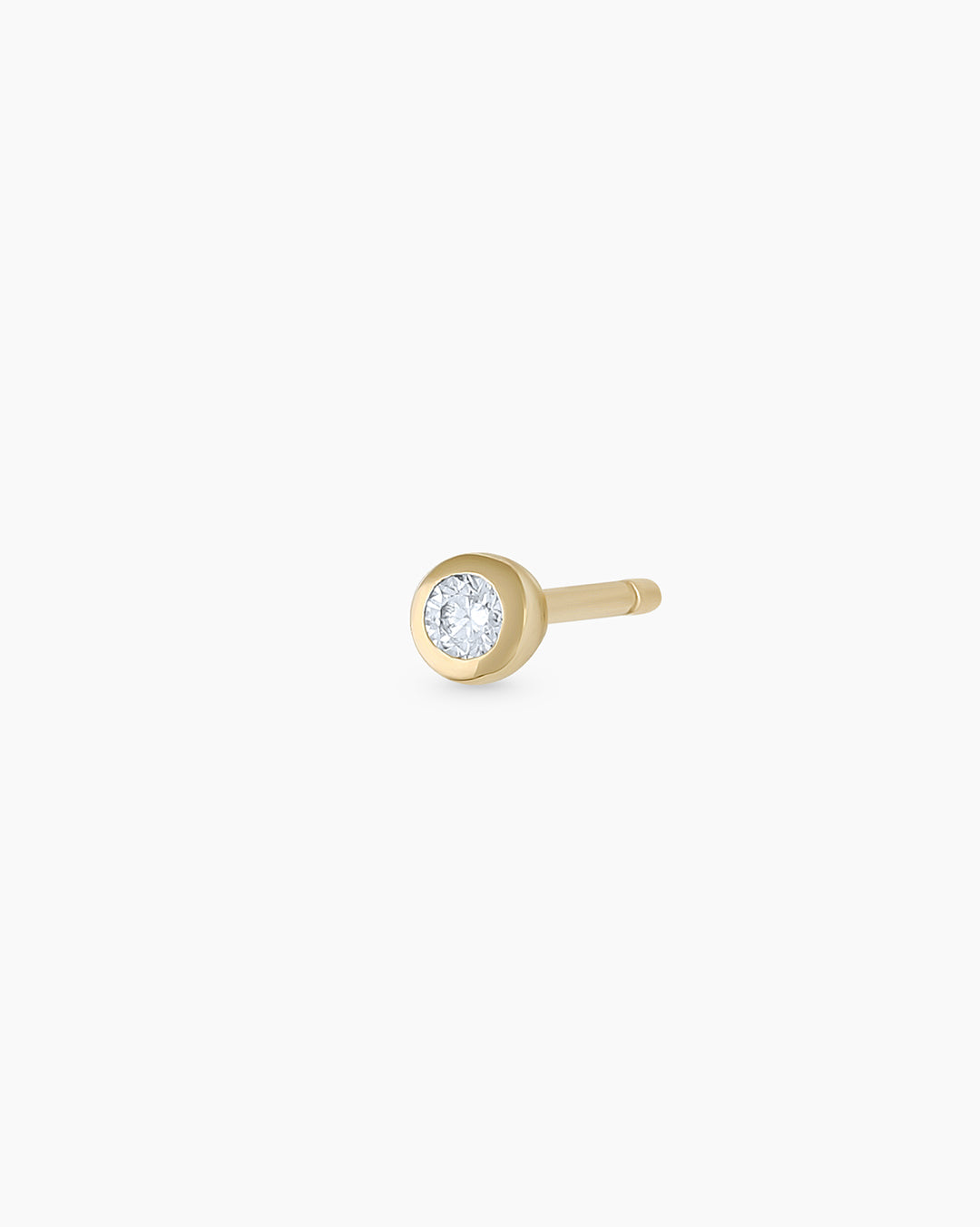 14K Classic Diamond Single Stud