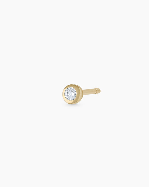 14K Classic Diamond Single Stud
