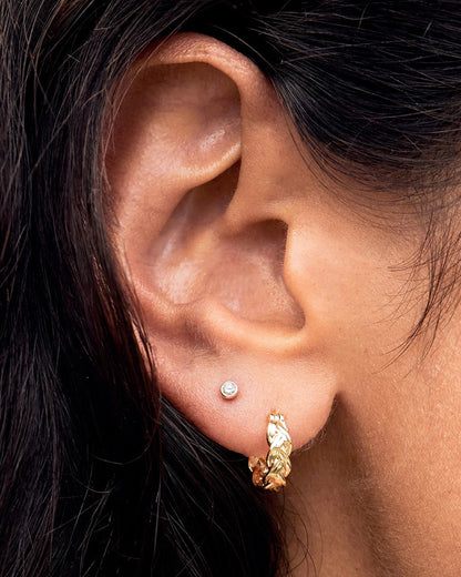 14K Classic Diamond Single Stud
