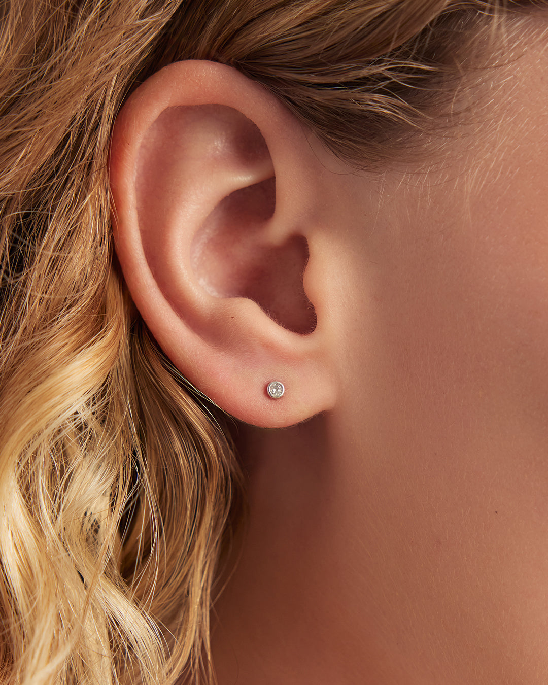 14K Classic Diamond Single Stud