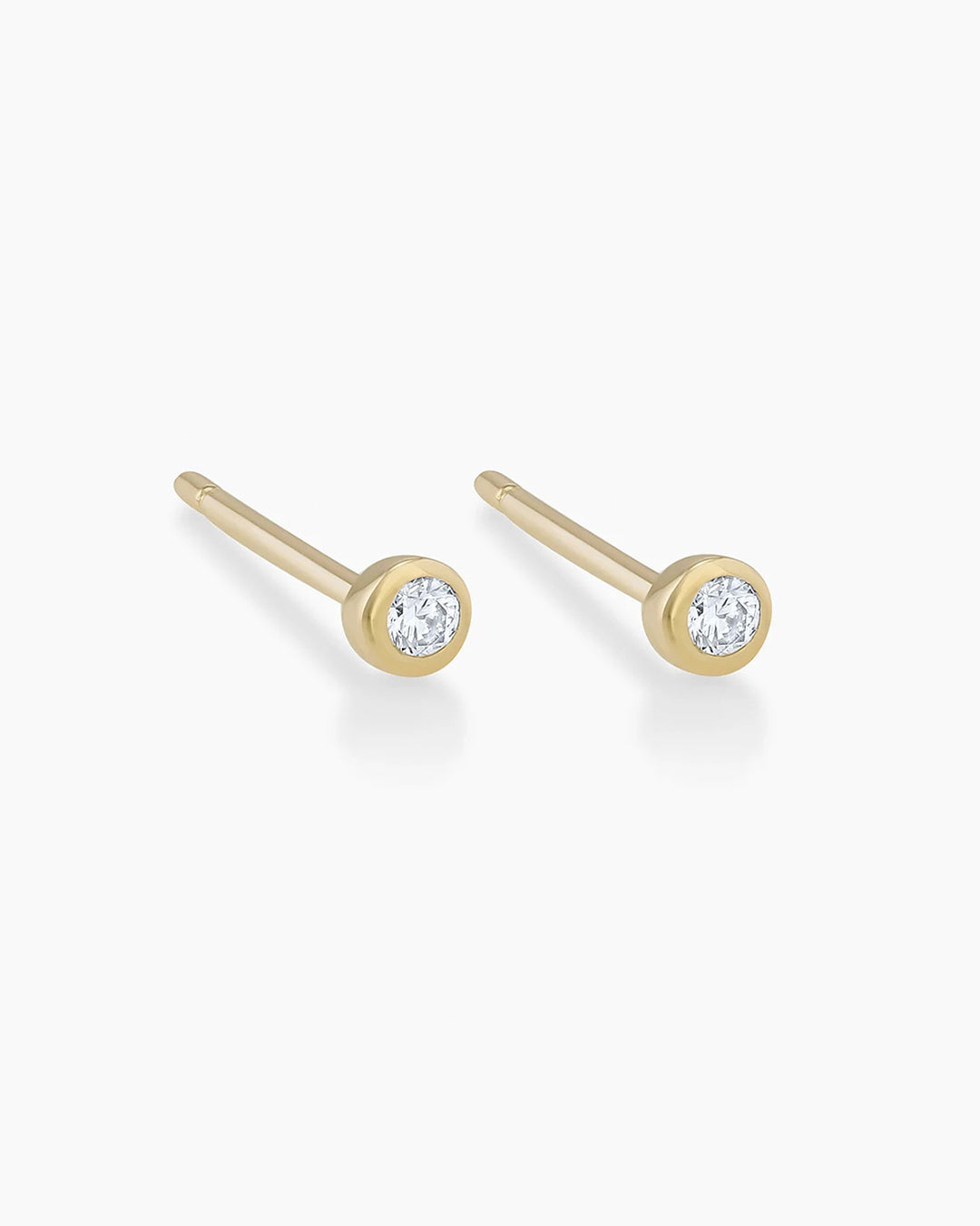 14K Classic Diamond Studs