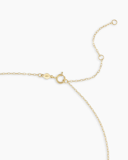 14K Classic Five Diamond Necklace
