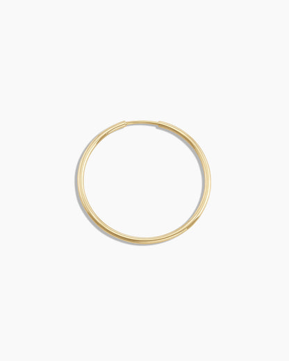 14K Gold Classic Single Hoop