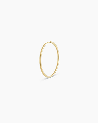 14K Gold Classic Single Hoop