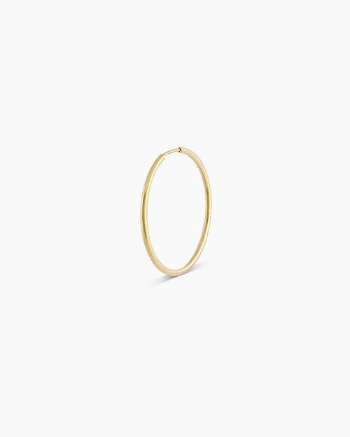 14K Gold Classic Single Hoop