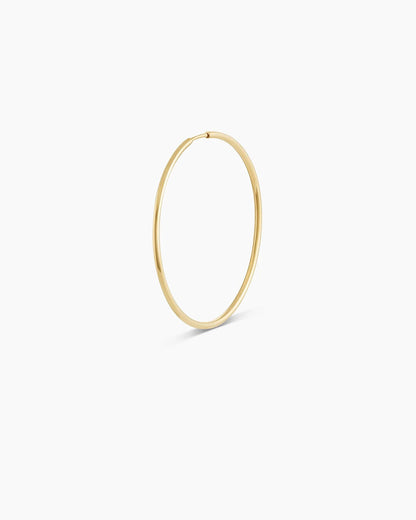 14K Gold Classic Single Hoop