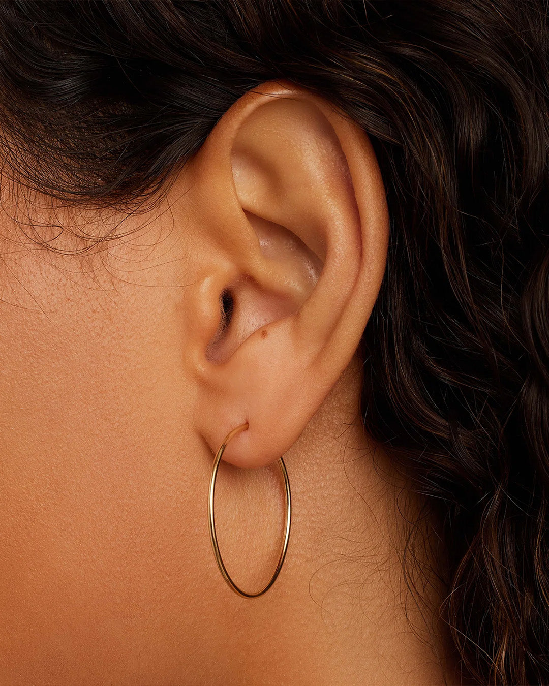 14K Gold Classic Hoops