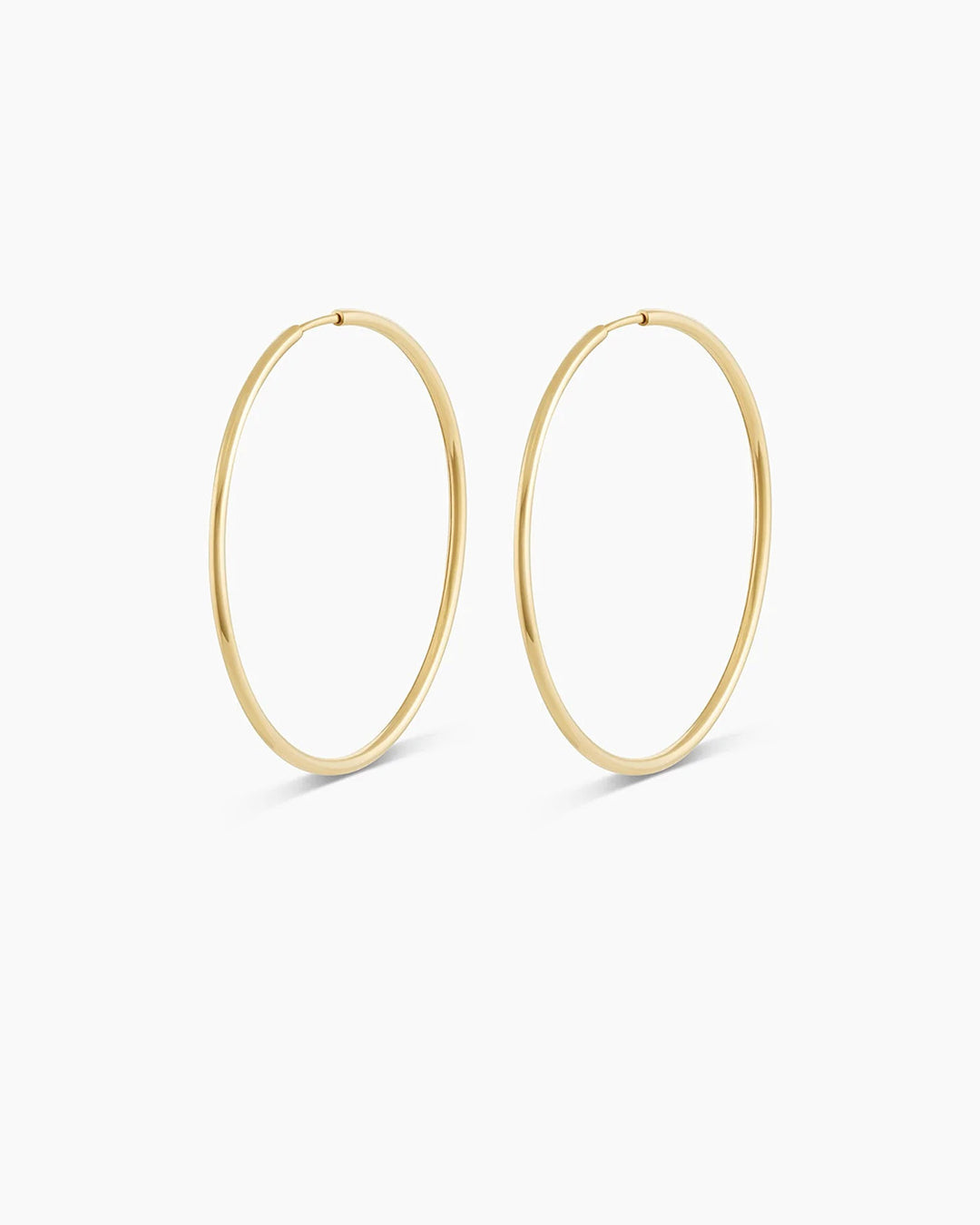 14K Gold Classic Hoops