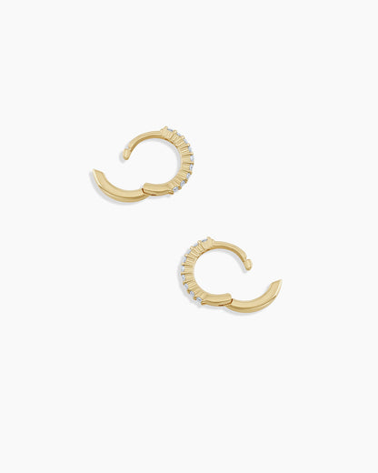 14K Diamond Pavé Huggies