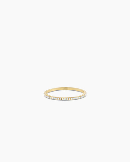 14K Diamond Bar Eternity Ring