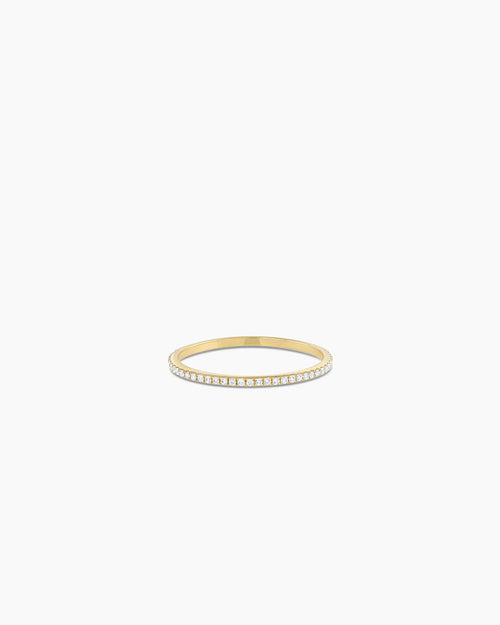 14K Diamond Bar Eternity Ring