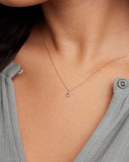 14K Gold Birthstone Necklace