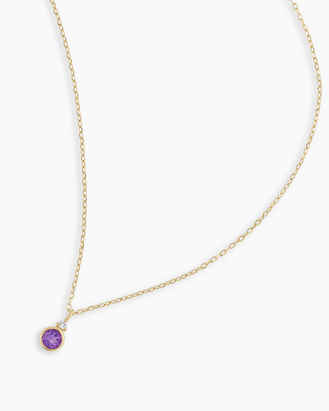 14K Gold Birthstone Necklace